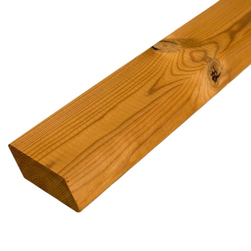 Deska elewacyjna z termo sosny, profil ROMB 68x26 mm